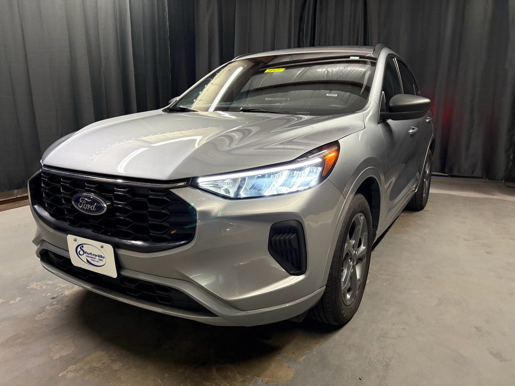2024 Ford Escape ST-Line in Silver — front three-quarter view