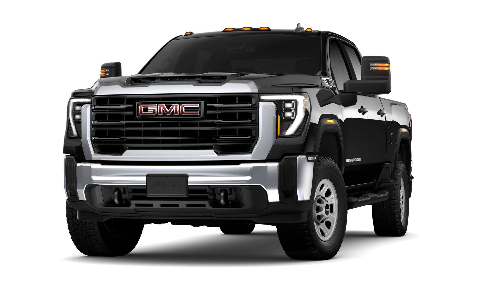 2026 GMC Sierra 2500 HD Pro in Onyx Black — front three-quarter view