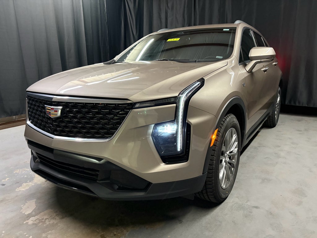 2025 Cadillac XT4 Premium Luxury in Latte Metallic — front three-quarter view