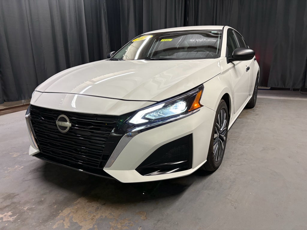 2025 Nissan Altima SV FWD in White — front three-quarter view