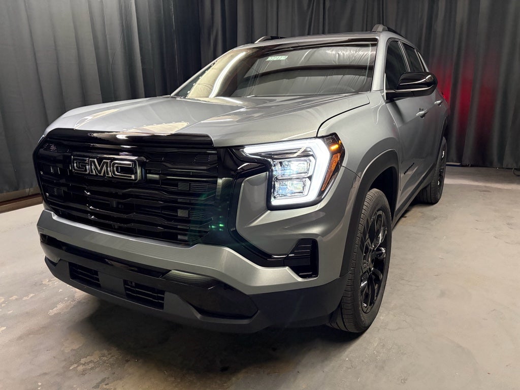 2026 GMC Terrain Elevation in Sterling Metallic — front three-quarter view