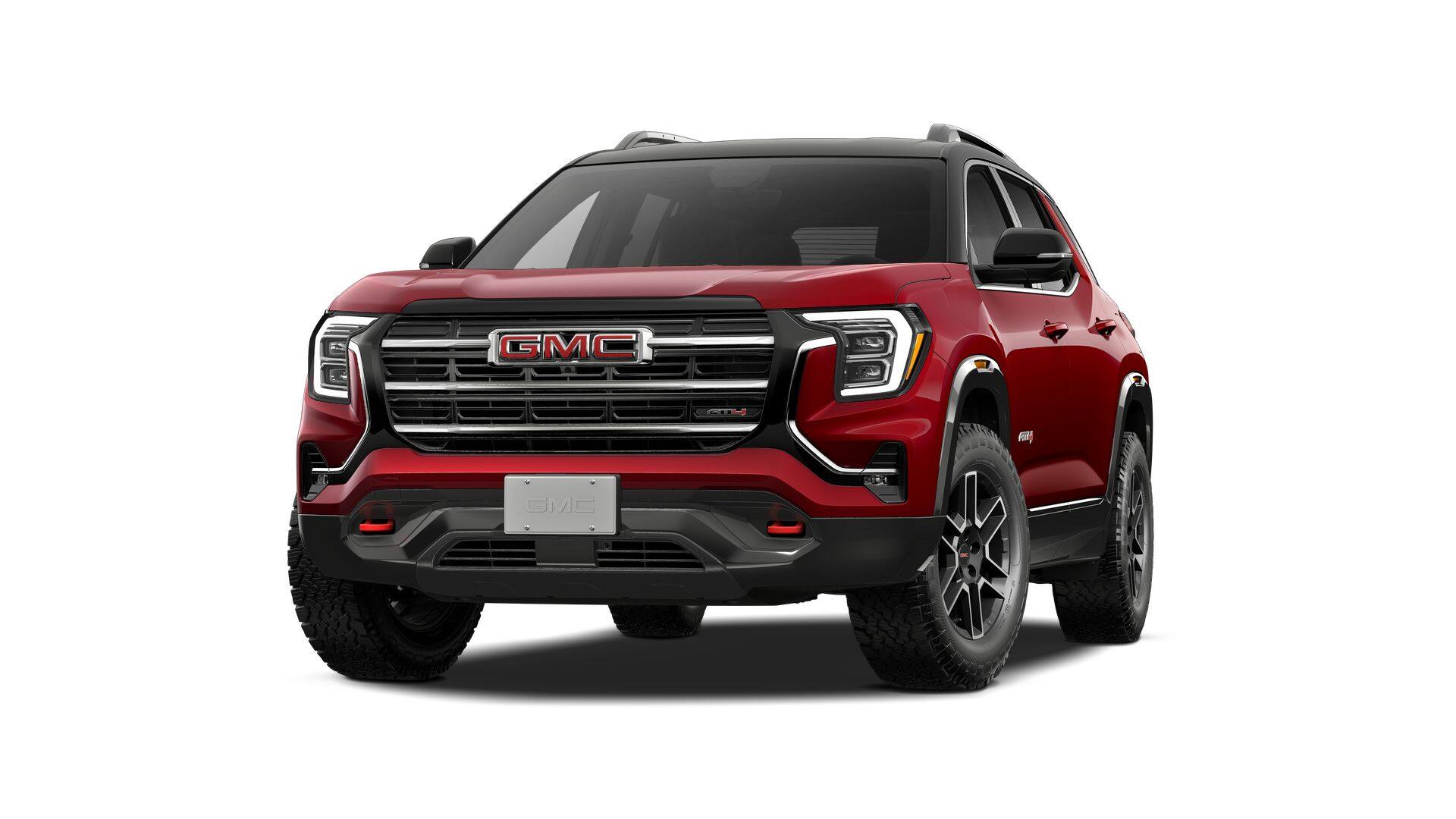 2027 GMC Terrain AWD AT4 in Volcanic Red Tintcoat — front three-quarter view