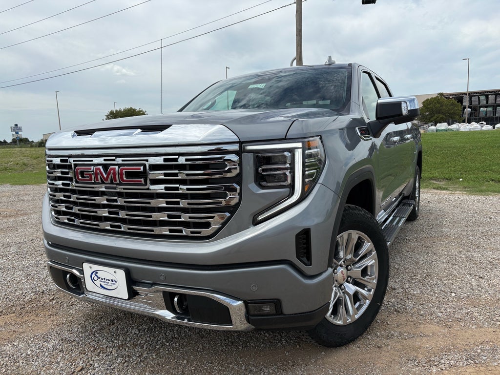 2026 GMC Sierra 1500 Denali in Sterling Metallic — front three-quarter view