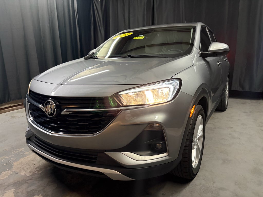 2023 Buick Encore GX Preferred in Moonstone Gray Metallic — front three-quarter view